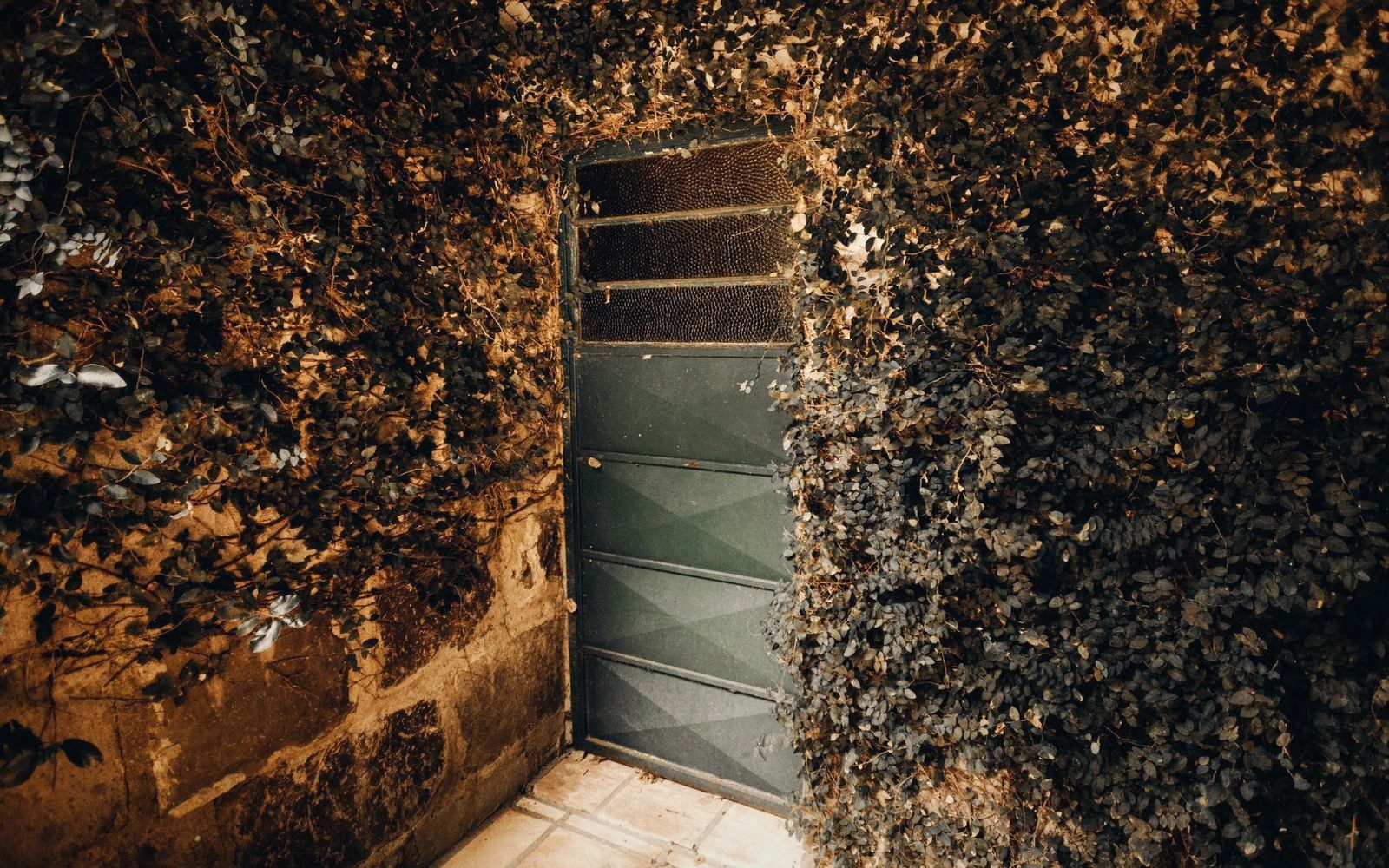 A dressed corner quoin and a single stone lintel