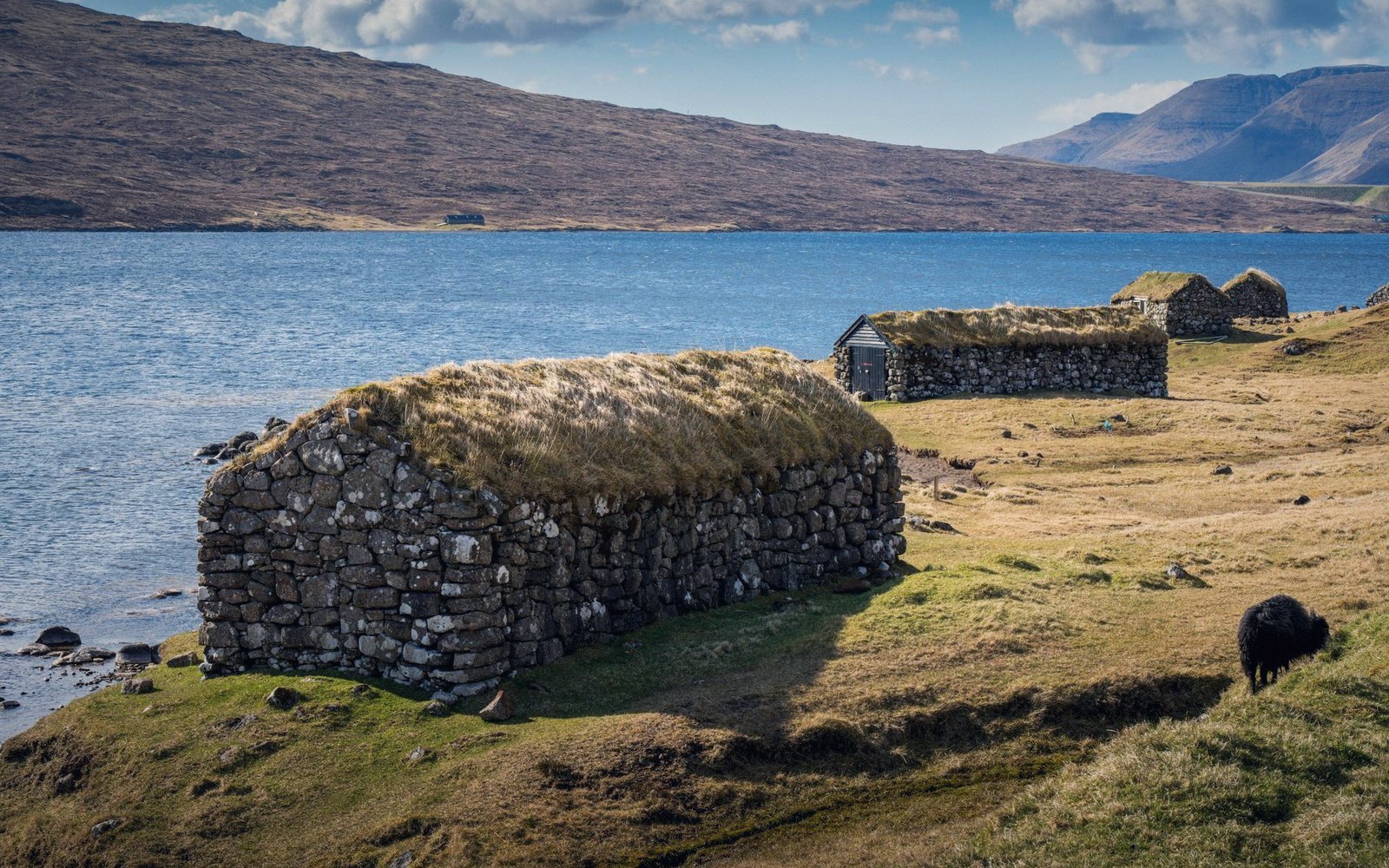 A corbelled drystone shepherd's hut